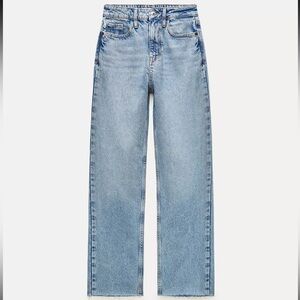 Zara High Rise Z1975 Straight Leg Jeans